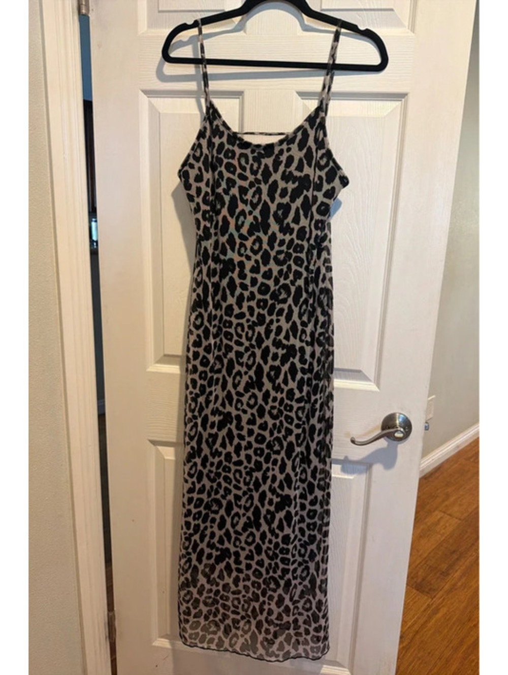 See You Monday Leopard Print Maxi Dress Size XL
